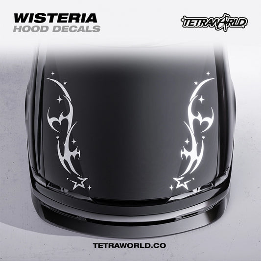 WISTERIA HOOD DECALS