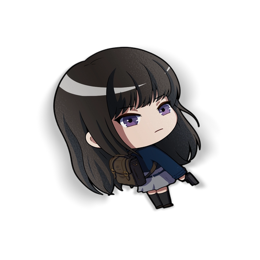 GUN GIRL CHIBI DECAL