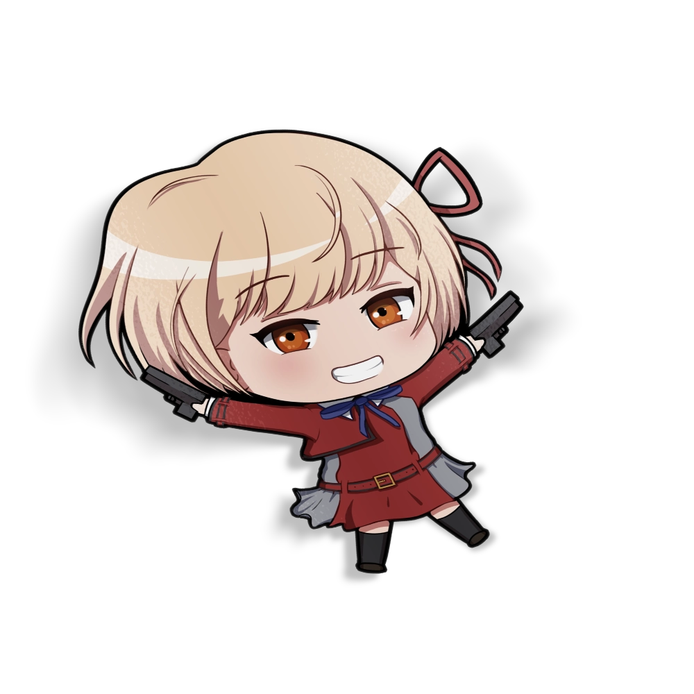 GUN GIRL CHI CHIBI DECAL