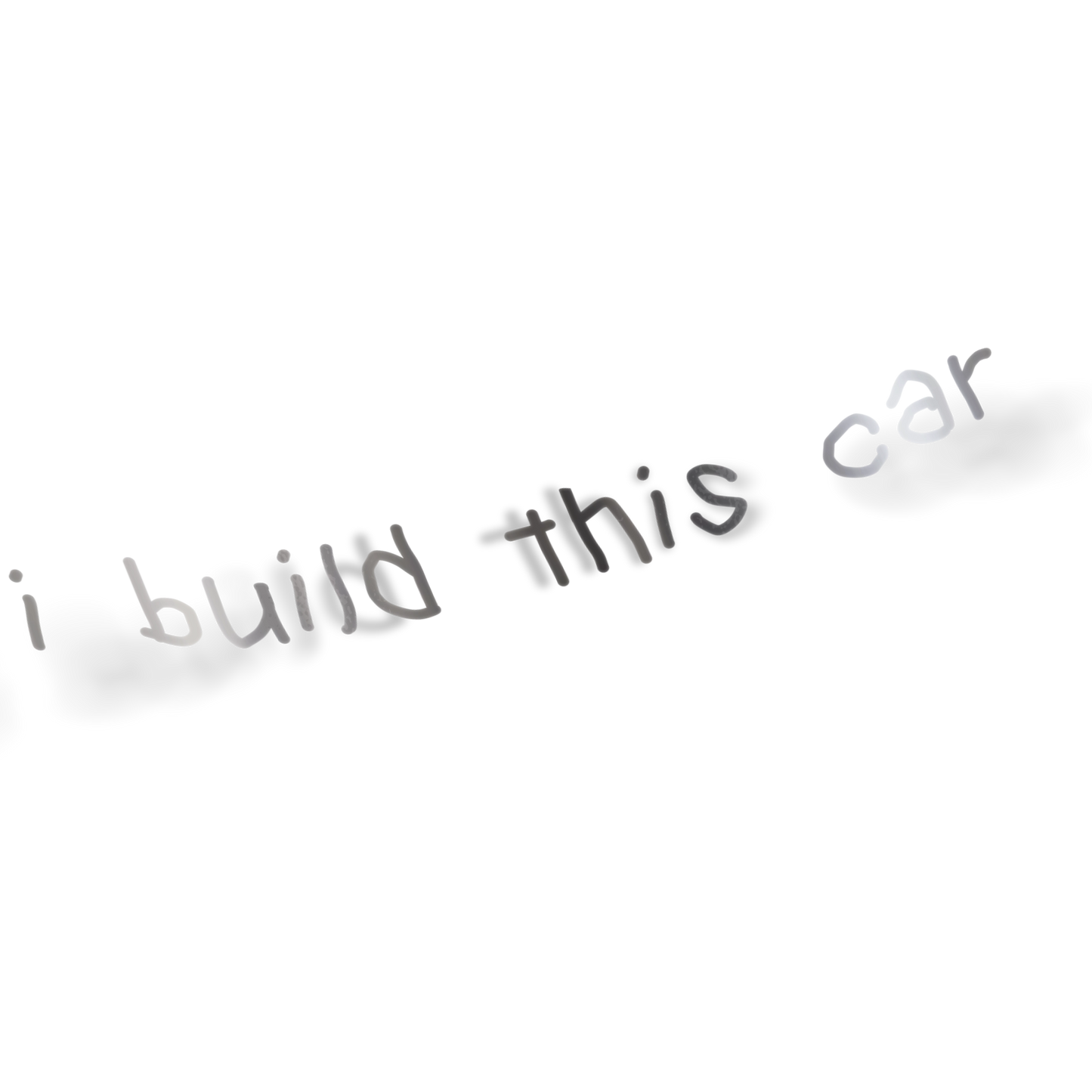 I BUILD THIS CAR DECAL