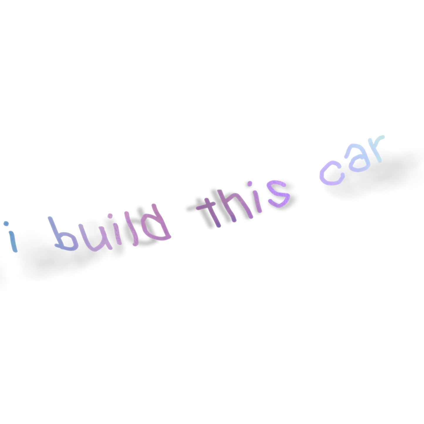 I BUILD THIS CAR DECAL